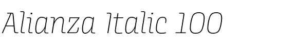 Alianza Italic 100