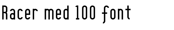 Racer med 100 font