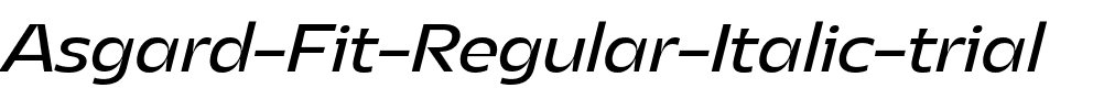 Asgard-Fit-Regular-Italic-trial