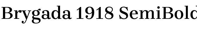 Brygada 1918 SemiBold