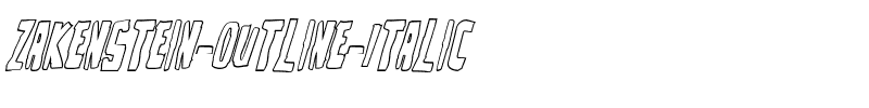 Zakenstein-Outline-Italic