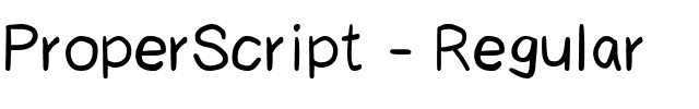 ProperScript-Regular
